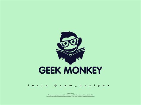 Geek Monkey Logo By Muhammad Samay On Dribbble