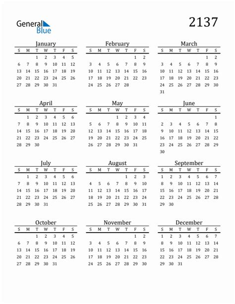 Free 2137 Calendars In Pdf Word Excel