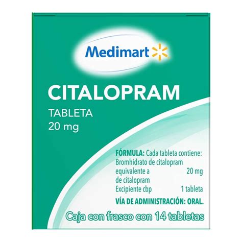 citalopram medimart 20 mg 14 tabletas walmart