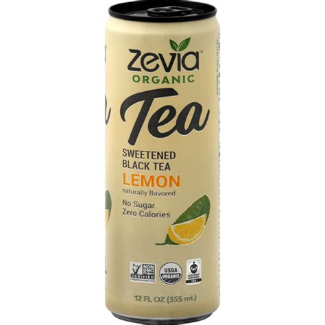 Zevia Black Tea Organic Lemon Sweetened Sports And Energy Reasors
