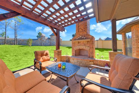 Outdoor Fireplaces Rustic Patio Oklahoma City By