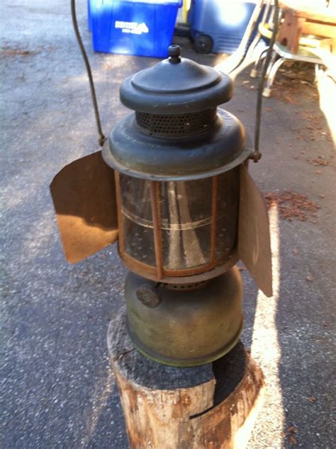 Antique Coleman Latern Mica Globe Railroad Brass Old Latern Vintage