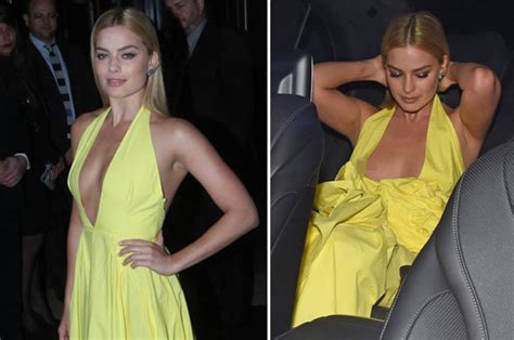 Margot Robbie Suffers Nip Slip Leaving Harper S Bazaar Women Of The