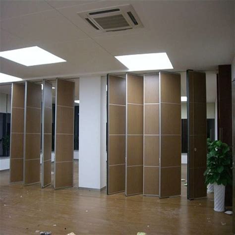 Acoustic Wooden Folding Partition Wall Aluminum Banquet Hall Room