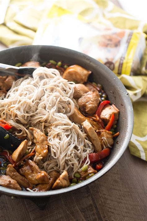 Add chicken to skillet and season with salt and pepper. Chicken Teriyaki Recipe with Noodles - LemonsforLulu.com
