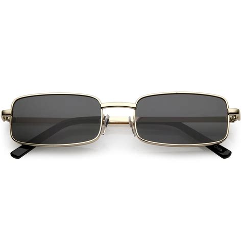 retro 1990 s fashion rectangle flat lens sunglasses c598 rectangle sunglasses neutral color