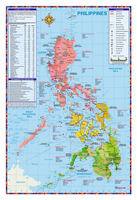 Detailed Tourist Map Of Philippines Philippines Asia Mapsland