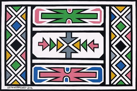 Esther Mahlangu In 2020 African Paintings African Art African Artwork