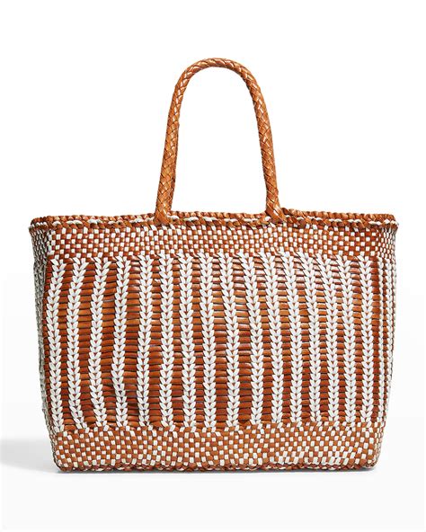 Yuzefi Large Basket Vegan Leather Tote Bag Neiman Marcus