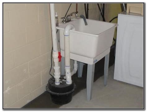 The utility sink would need a pump since it's below the waste line. Basement Sink Drain Pump - Sink And Faucets : Home ...