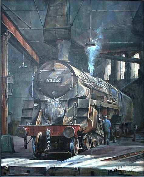 9f On Saltley Shed 1958 Painting By Mike Jeffries Fine Art America