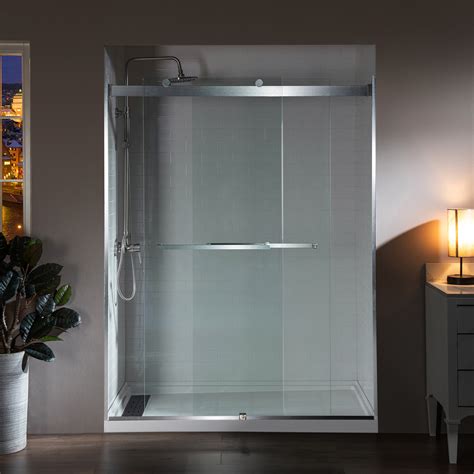 ᐅ【woodbridge Frameless Shower Doors 56 60 Width X 76 Height With 5 16 8mm Clear Tempered