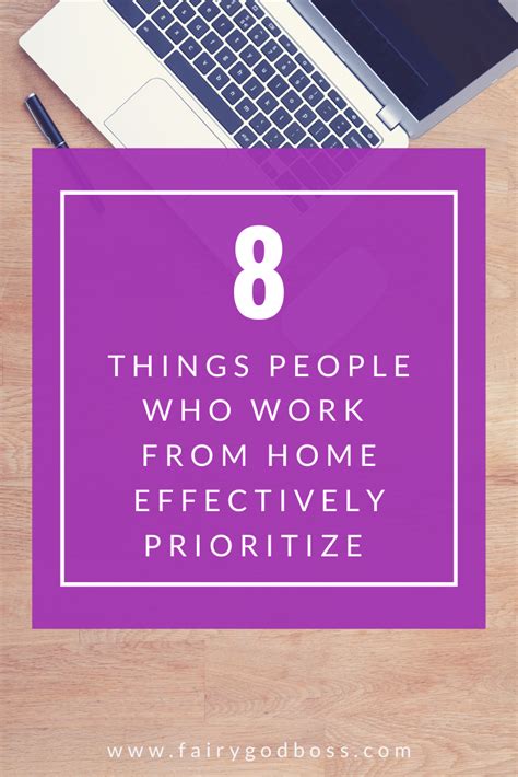People Who Work From Home Effectively Prioritize These 8 Things