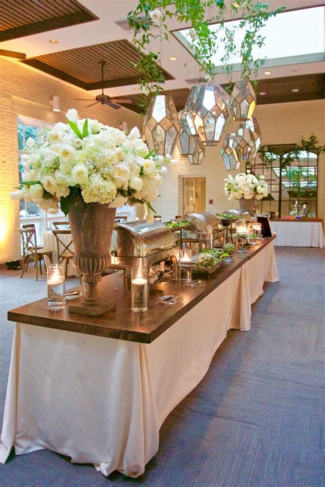 Rustic Elegant Wedding Reception Decor Unique Food Station Catering Display Wedding Buffet