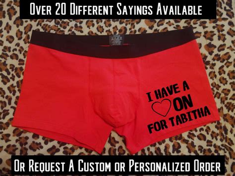 I Love You I Have A Heart On For You Valentines Present For Him Novelty Underwear Funny