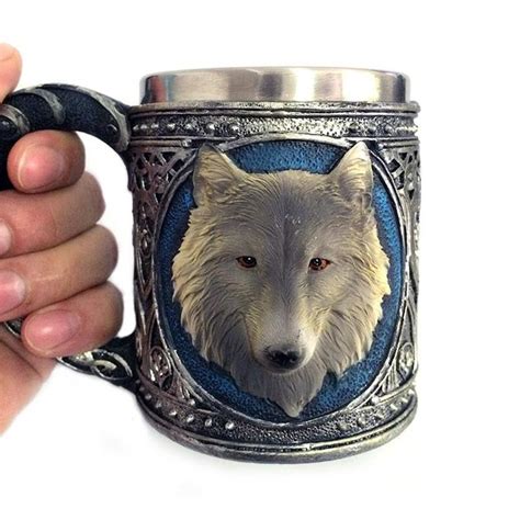 old style wolf beer mug t lone wolf drinking cup tea beer coffee mu mugs beer mugs