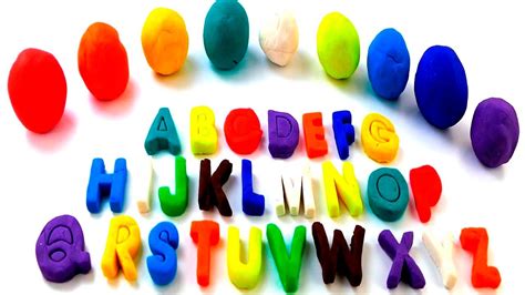 Play Doh Alphabets Learn Letters From Play Doh Abc Colored