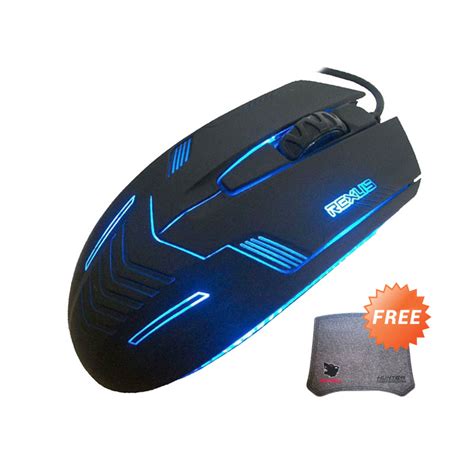 Jual Rexus Rxm G3 Mouse Gaming Free Hunter Wild Wolf Mouse Pad Gaming