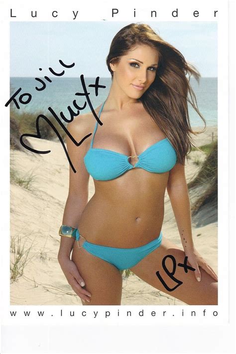 Lucy Pinder Autographed Signed Bikini Photograph To Jill Etsy