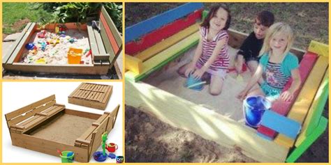 Perfect Diy Sandbox With Cover For Kids Diy 4 Ever