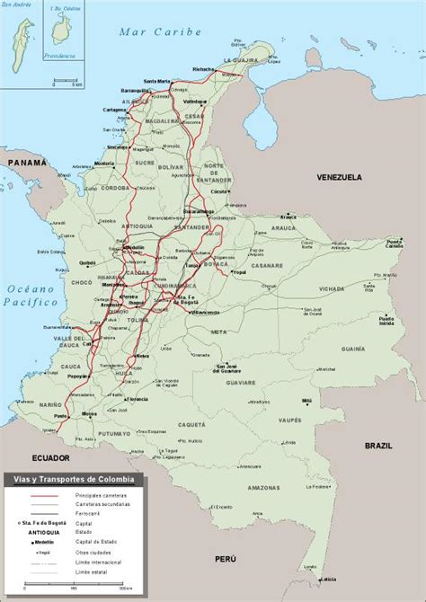 Carreteras Mapas Colombia Y El Mundo Vector Y Murales