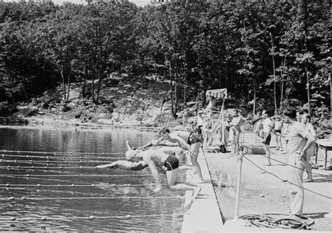 Swim Meet At The Pool 1939 Swim Meet Historical Photos Mountain