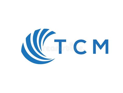 Tcm Letter Logo Design On White Background Tcm Creative Circle Letter