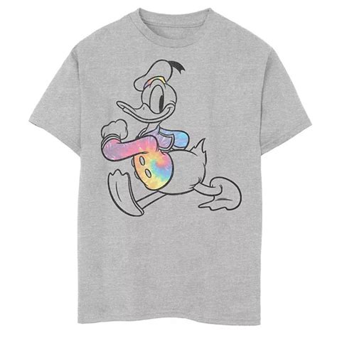 Disneys Donald Duck Boys 8 20 Strut Tie Dye Shirt Portrait Graphic Tee