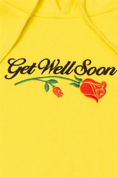 Get Well Soon Hoodie In Yellow Shopperboard