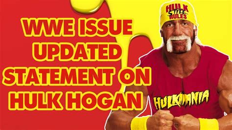 Wwe Issues Updated Statement On Hulk Hogan Wrestletalk