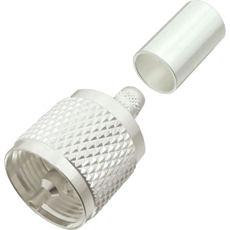 Uhf Male Crimp Connector For Rg X Rg Lmr Coax