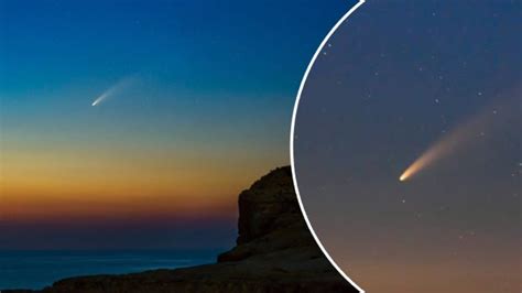 wow stunning shots capture comet neowise from dwejra in gozo last night