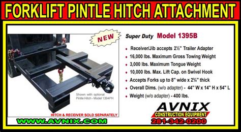 forklift trailer hitch tow ball pintle receiver towing