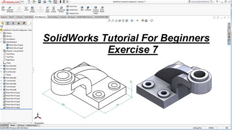 Solidworks Tutorial For Beginners Exercise 7 Solidworks 3d Cad