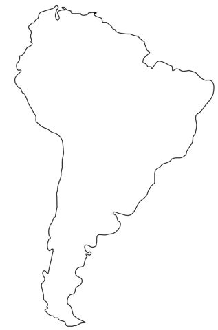 Mapa De América Del Sur Para Colorear Imprimir E Dibujar OFF