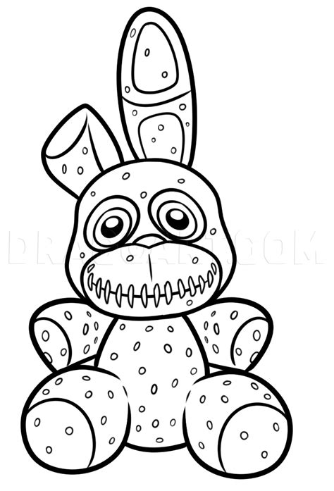 How To Draw Plushtrap Step By Step Drawing Guide By Dawn Dragoart
