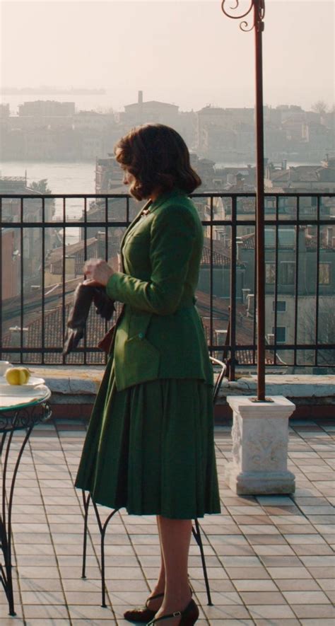 Green Pleated Skirt Worn By Tina Fey As Ariadne Oliver In A Haunting In Venice 2023