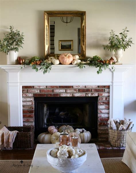 Awesome 30 Unique Mantel Decoration Ideas For Fall Season Fall