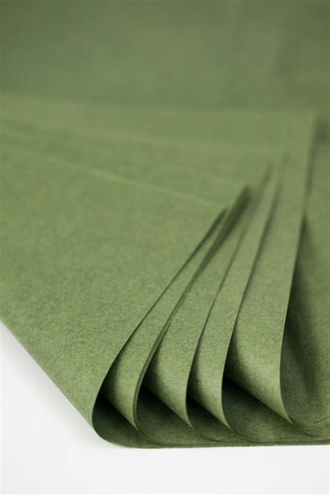 Moss Green Tissue Paper 24 Sheets Dark Green Tissue Paper | Etsy
