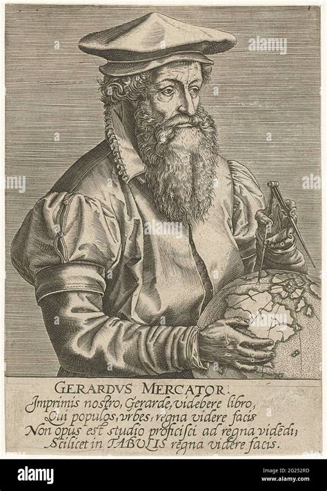 Portrait Of Gerardus Mercator Gerardvs Mercator Portraits Of Famous