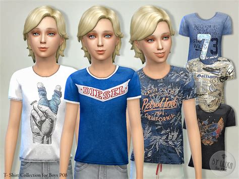 The Sims Resource T Shirt Collection For Boys P08 By Lillka • Sims 4