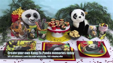 Kung Fu Panda Party Supplies Youtube