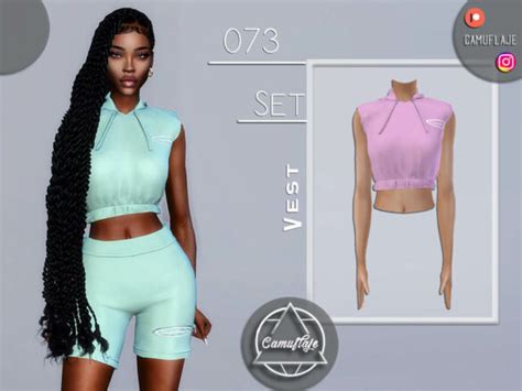 The Sims 4 Set 073 Vest By Camuflaje Cc The Sims