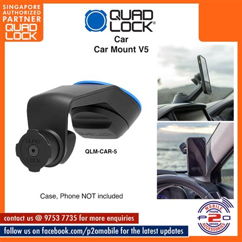 Quad Lock Car Mount Version 5 Car Accessories Accessories On Carousell