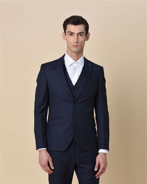 Single Breasted Three Piece Slim Fit Suit