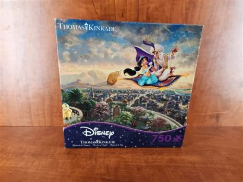 Thomas Kinkade Disney Aladdin 750pc Puzzle 24 X 18 2014 Ceaco 1105