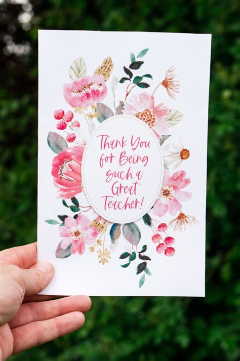 7 Free Printable Thank You Cards For Teacher Appreciation
