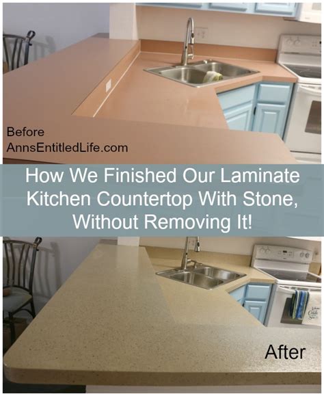 Replacing kitchen tiles without removing cabinets redoing floor flooring ceramic how to remove tile yourself with tips and tricks all things thrifty for installing a vinyl merrypad were installed before the ideas covering up floors it decor formula pageau renovation 2010 day 02 2 claude cutting under cabinet kick you or which install first replacing kitchen tiles without… How We Finished Our Laminate Kitchen Countertop With Stone ...