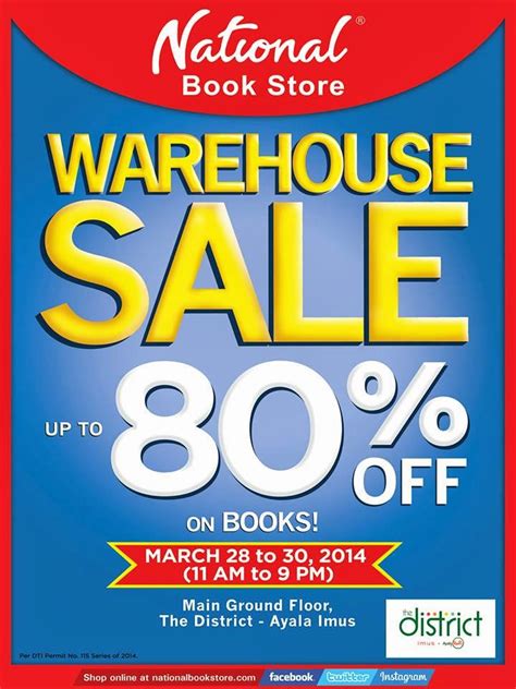 Manila Shopper National Book Store Warehouse Sale The District Imus Mar 2014