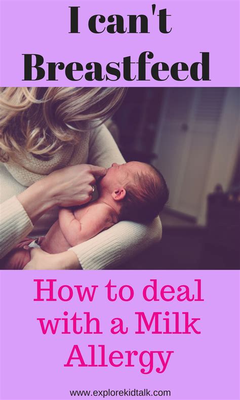 I Cant Breastfeed My Child How To Deal With A Milk Allergy In Babies
